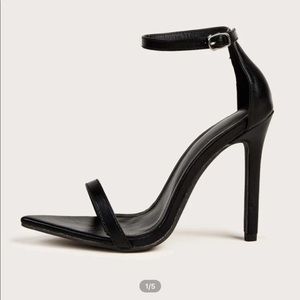 Black Heels With Strap